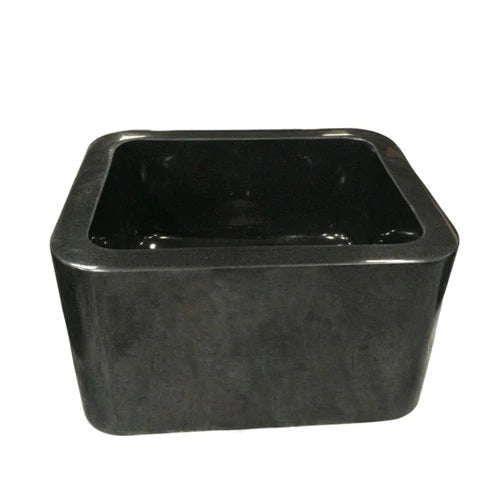 Abrams 18" Single Bowl Polished Granite Apron Prep Sink