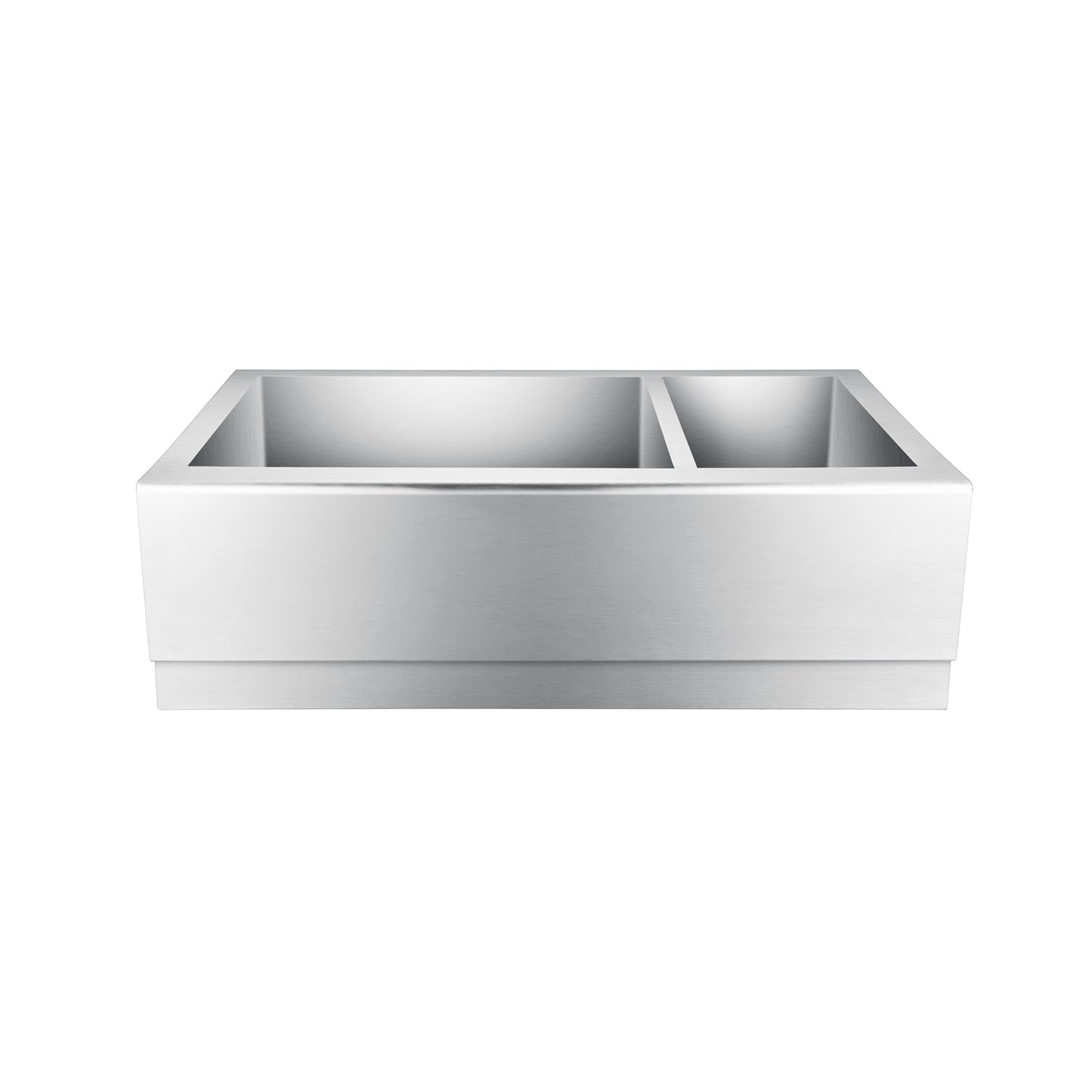 Caprice 33" Stainless Steel 70/30 Double Bowl Apron Sink