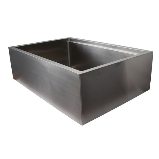 Bremen 30" Stainless Steel Single Bowl Apron Sink with Ledge