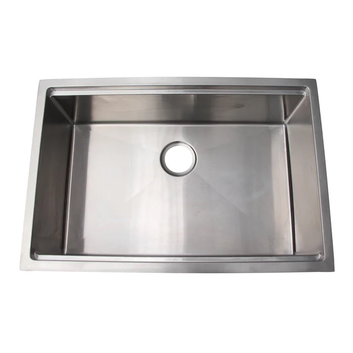 Bremen 33" Stainless Steel Single Bowl Apron Sink with Ledge