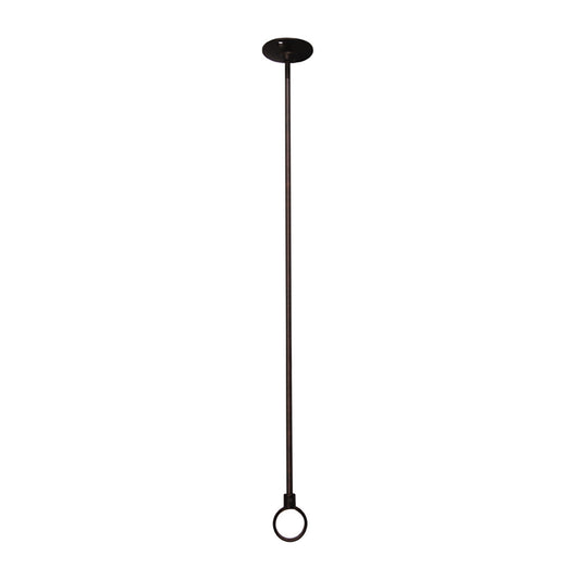 Ceiling Support 42" with Flange & Eyeloop in Oil Rubbed Bronze