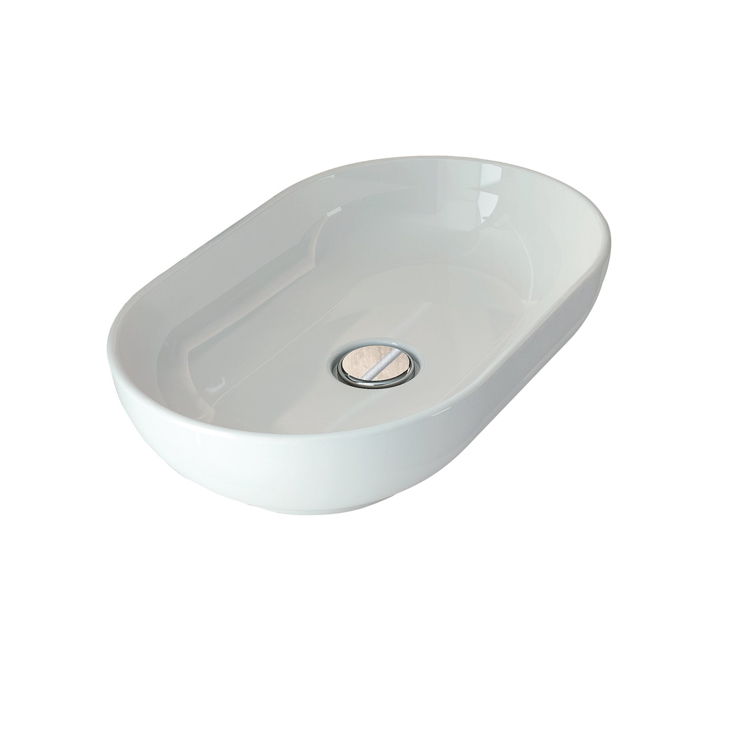 Harmony Oval Vessel Basin Sink White