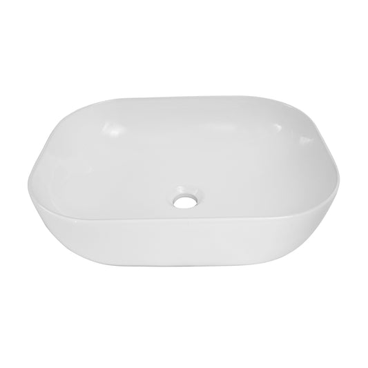 Kendra 19 1/2" Rectangle Vessel Basin Sink in White