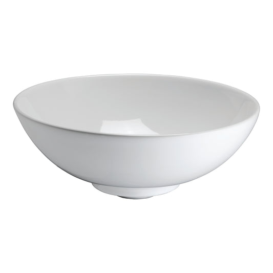 Diana Fire Clay Vessel Basin Sink in White