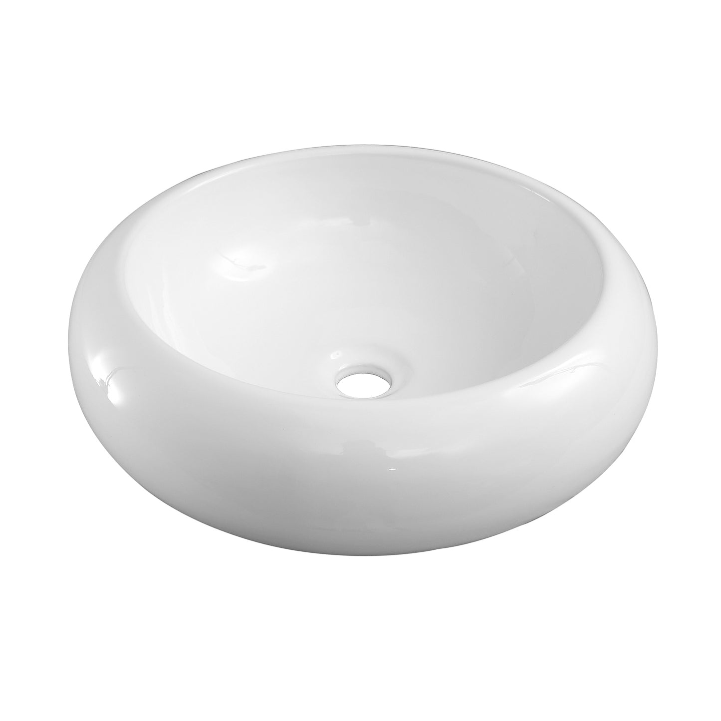 Harbour Round Vessel Basin Sink in White