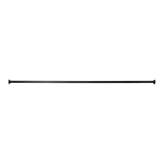 96" Straight Shower Rod in Matte Black