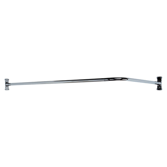 4123 Corner Shower Rod, 78 x 48" w/Flanges, Polished Chrome