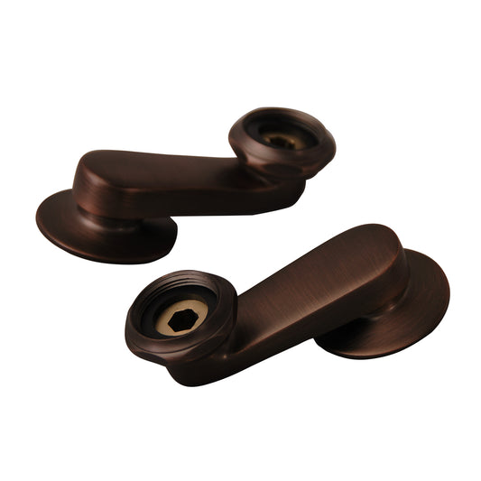 Swivel Arm Connectors (Pair) for Wall Mount Faucet Matte Black