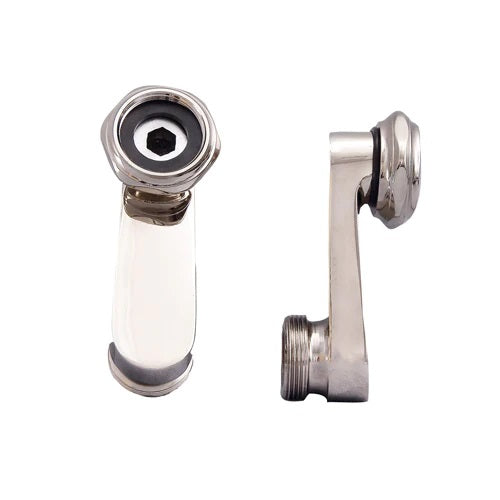 Swivel Arm Connectors (Pair) for Deck Mount Faucet Polished Chrome