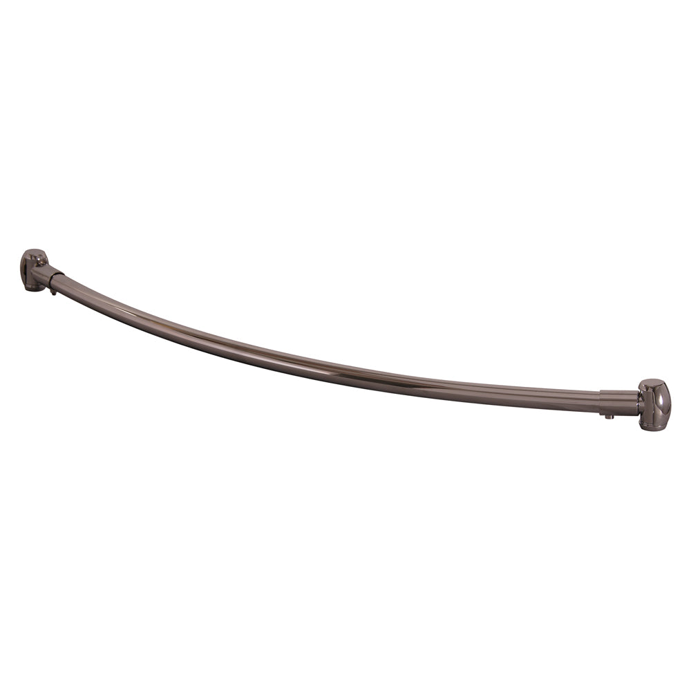 Curved 66" Shower Rod w/Flange in Brushed Nickel